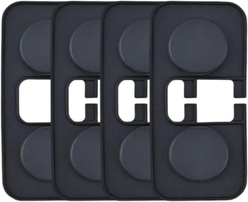 6 Sets Auto Door Stabilizer Lock Protector Case Silicone Shock Absorbing Pad Car Limiter Cover Interior Screw Cushion - Image 1