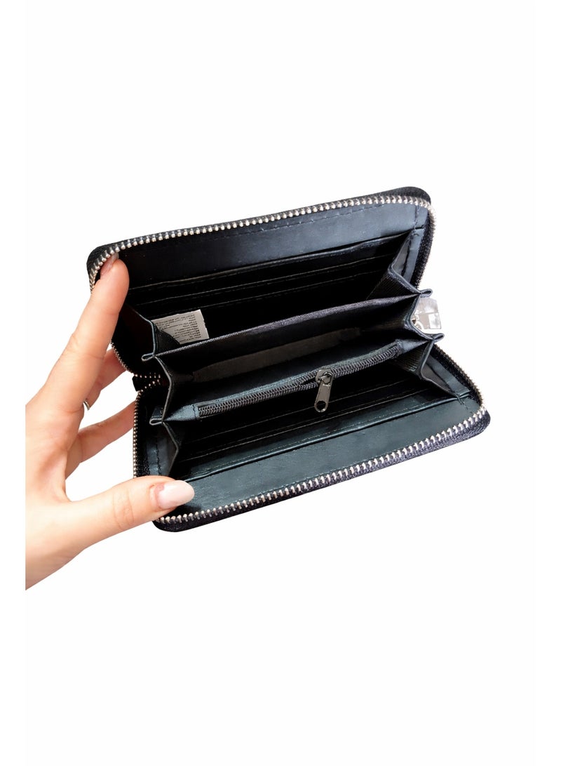 Women’s Small Clutch Wallet with Zipper – Elegant Hand & Shoulder Evening Bag for Special Occasions - Image 3