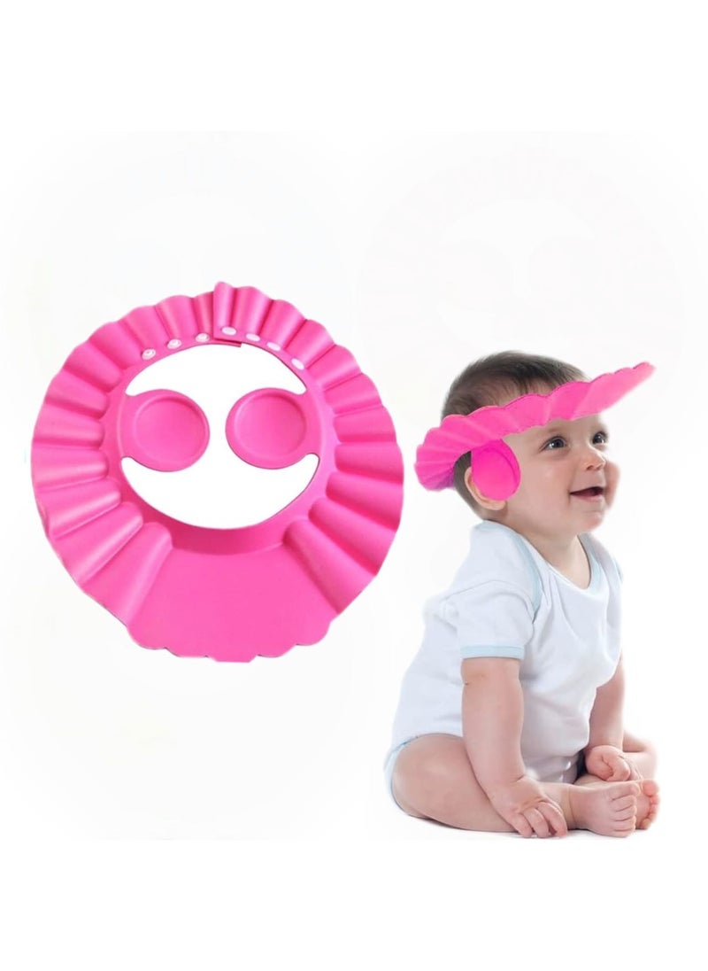 Goolsky Baby Shower Cap, Baby Shampoo Cap Adjustable Bathing Shower Protection Hat Soft Cap Visor Hat for Toddler, Kids  - Image 1