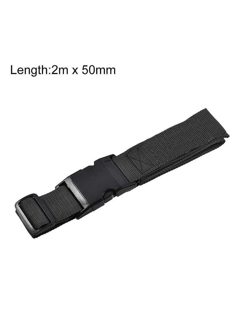 HomarKet 2 Pack Adjustable Luggage Straps,TSA Approved Travel Belt Wide Luggage Secure Belt for Suitcase Luggage Accessories to Secure Bag Cargo Safe Quick-Release  - Image 3