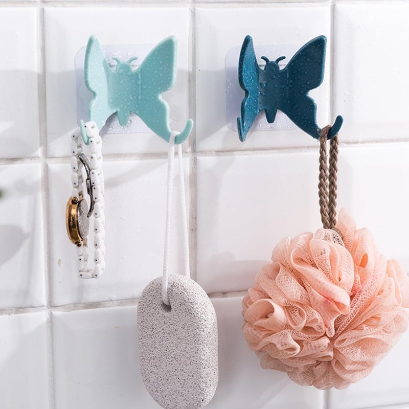 8 Pcs Random Design Suction Cup Hooks Wall Hangers for Bathroom Kitchen Storage - Image 5