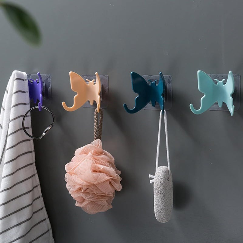 8 Pcs Random Design Suction Cup Hooks Wall Hangers for Bathroom Kitchen Storage - Image 3