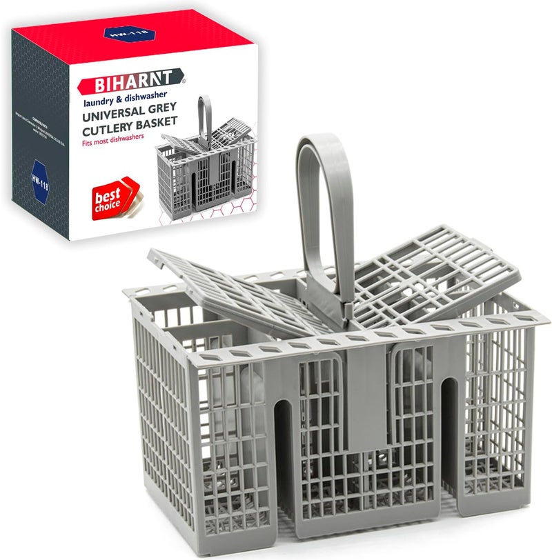 BIHARNT Dishwasher Cutlery Basket 22.5 x 21 x 16 cm for Hotpoint, Indesit, Whirlpool, Ikea 488000386607, 996738729, C00257140, C00386607 Dishwasher Basket - Image 1