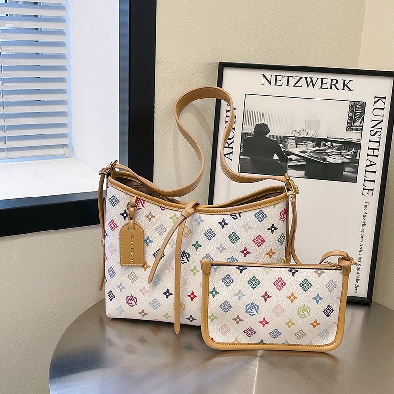 Women'S Bag High-End Large-Capacity Printed Shoulder Bag All-Match Portable Tote Bag Trendy Tote Bag - Image 2