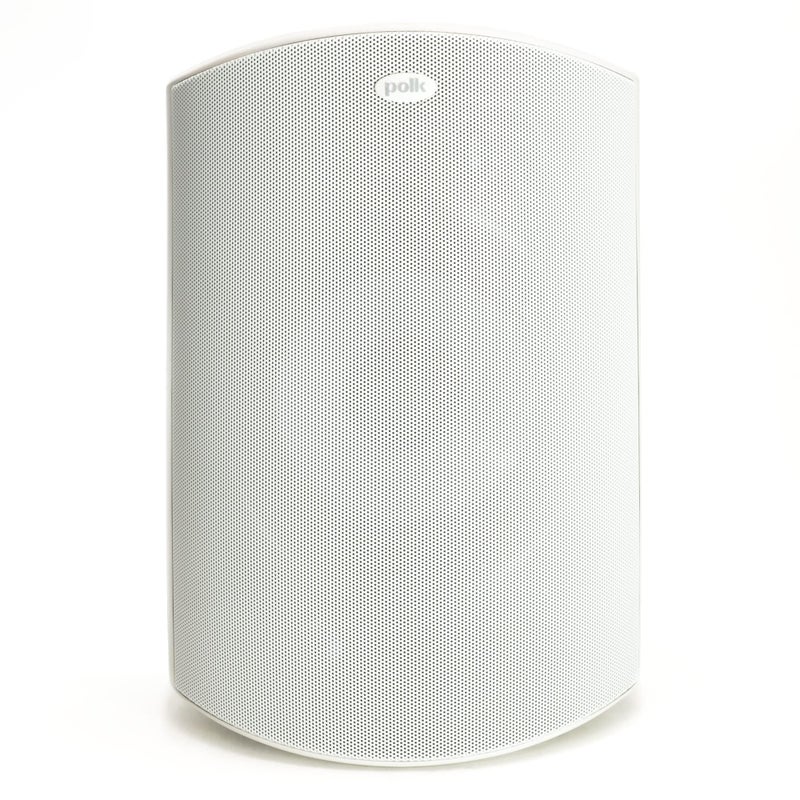 Polk Audio Atrium 8 SDI Flagship Outdoor Speaker White Use as Single Unit or Stereo Pair Powerful Bass Broad Sound Coverage Withstands Extreme Weather Temperature