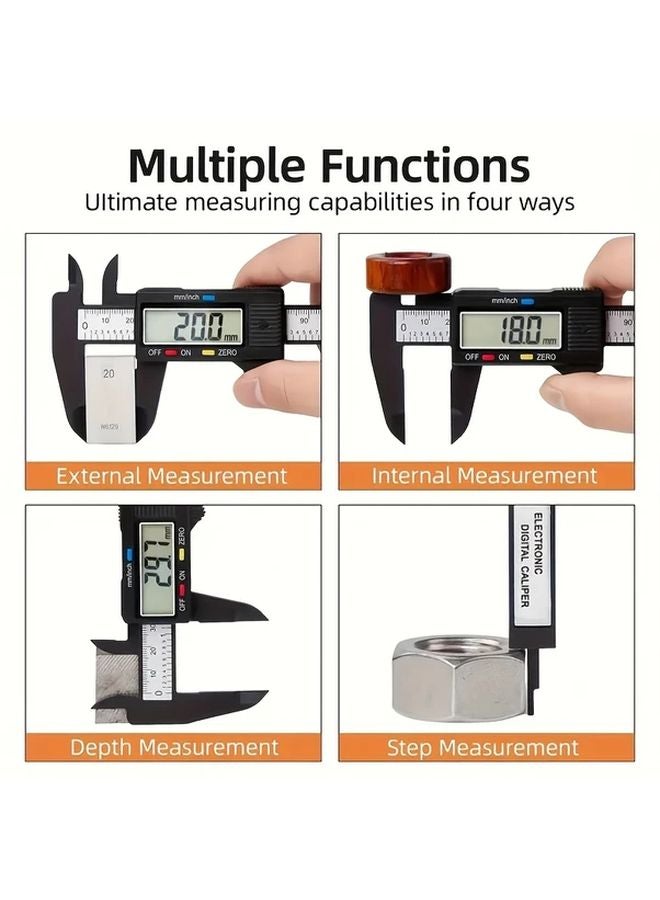 GOXAWEE A7 150 Digital Calipers 6 Inch Large LCD Screen Auto Off Inch Millimeter Conversion - Image 3