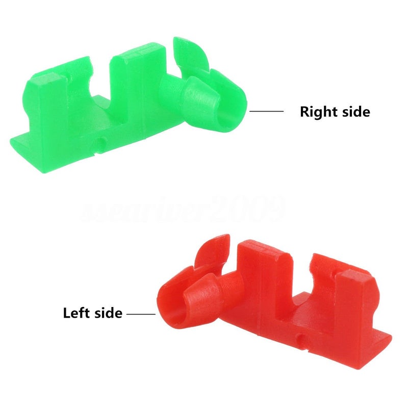 TOPNEW 5 Pairs Tailgate Handle Rod Clip Left & Right for 1999-2007 Chevy Silverado GMC Sierra Rod Retainer Clips, OEM Handle Replacement 88981030, 88981031 - Image 4