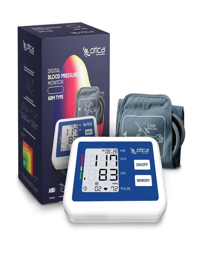 OTICA Fully Automatic Digital Arm Blood Pressure Monitor With MDI Technology For Most Accurate Measurement (With USB Cable), Multicolour - Image 1