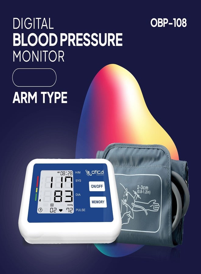 OTICA Fully Automatic Digital Arm Blood Pressure Monitor With MDI Technology For Most Accurate Measurement (With USB Cable), Multicolour - Image 4