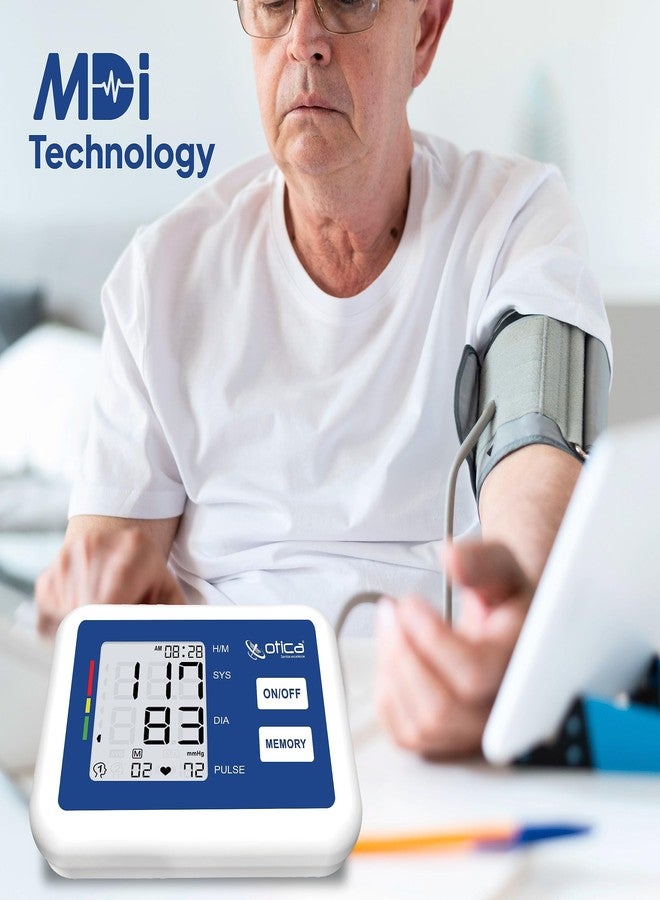 OTICA Fully Automatic Digital Arm Blood Pressure Monitor With MDI Technology For Most Accurate Measurement (With USB Cable), Multicolour - Image 3