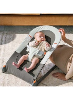 BOON Slant Portable Baby Bouncer - Gray  - Image 3