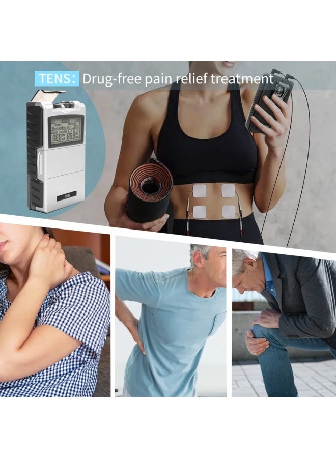 tens Dual Channel TENS Machine for Pain Relief and Muscle Stimulator with 4 Pain Relief Pads and Pain Management Therapy - Image 3