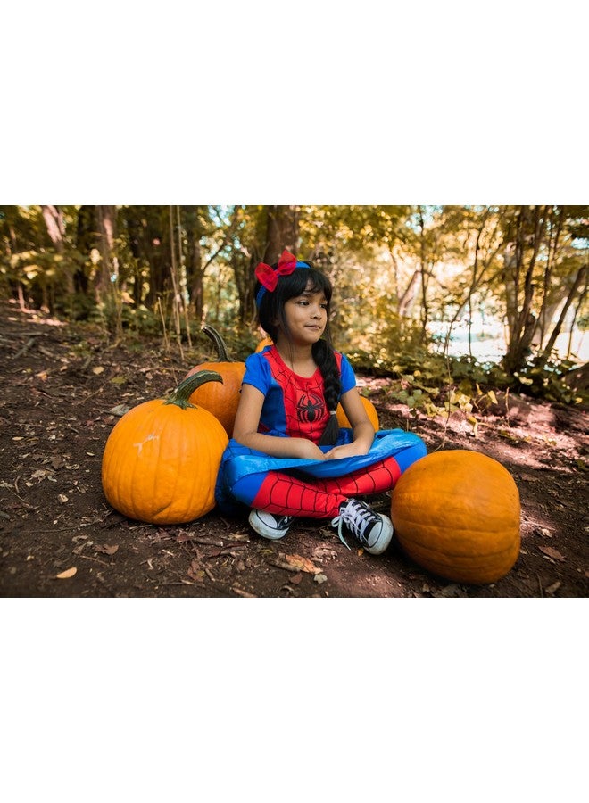 MARVEL Marvel Spider-Man Toddler Girls Tulle Cosplay Dress Leggings and Headband 3 Piece 3T  - Image 4
