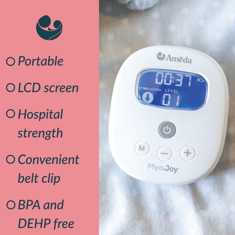Ameda MYA Joy Double Electric Breast Pump & Accessories + Breast Pump Bag | Portable Breast Pump Hands Free | Hospital Grade Breast Pump | HygieniKit & Ameda Pump Parts | Hands Free Breast Pump - Image 2
