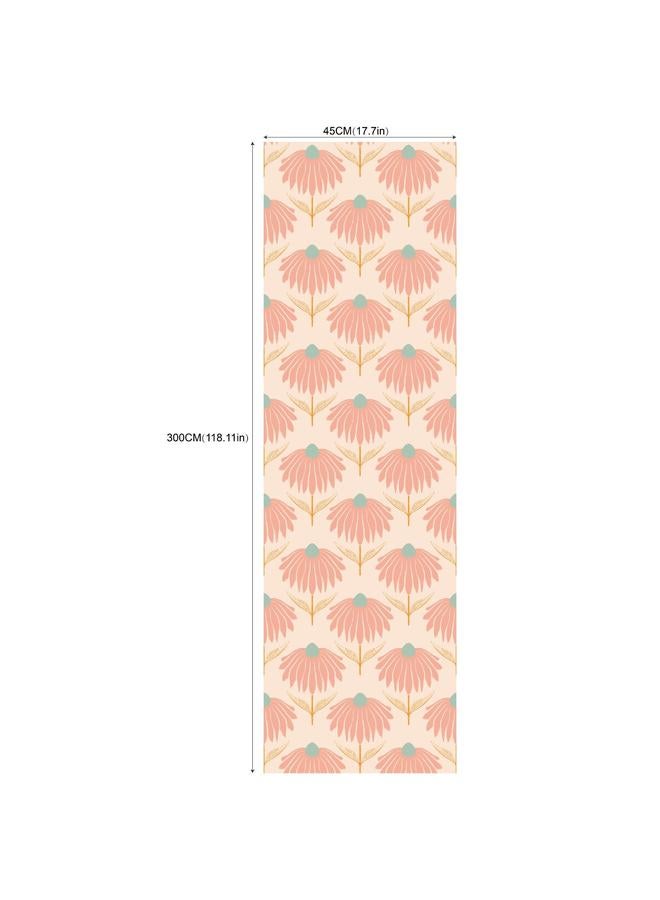 Hand-painted Chrysanthemum Small Fresh Abstract Plant Flower Self-adhesive Wallpaper Background Wall Wallpaper Bedroom Porch Mural - Image 1