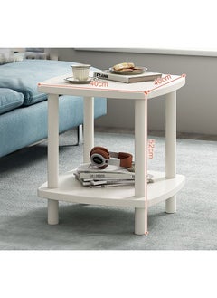 NKX Minimalist Square Coffee Table for Bedroom and Living Room  40x40 cm  - Image 1