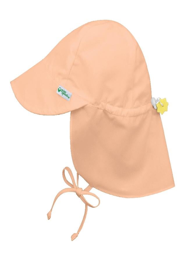 green sprouts Flap Sun Protection Hat-Coral-9/18mo - Image 2