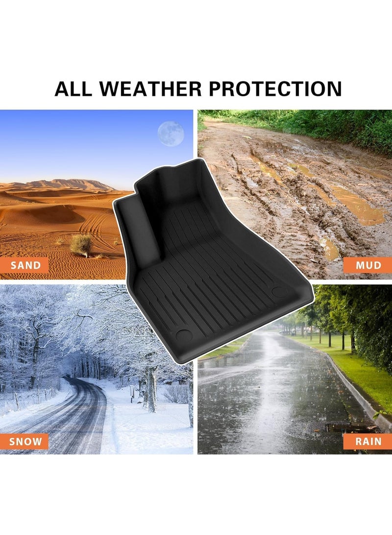 Floor Mats for Tesla Model Y 2025-2026 All Weather Durable TPE Automotive Interior Cargo Liner Floor Mats and Cargo Trunk Mats Accessories (tesla Model Y 2025-2026) - Image 3