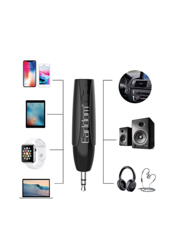 Generic - NEW Bluetooth 5.0 Receiver Portable Wireless Audio Car Kit – A2DP, Built-In Microphone, Dual Link, 3.5mm Jack - Image 1