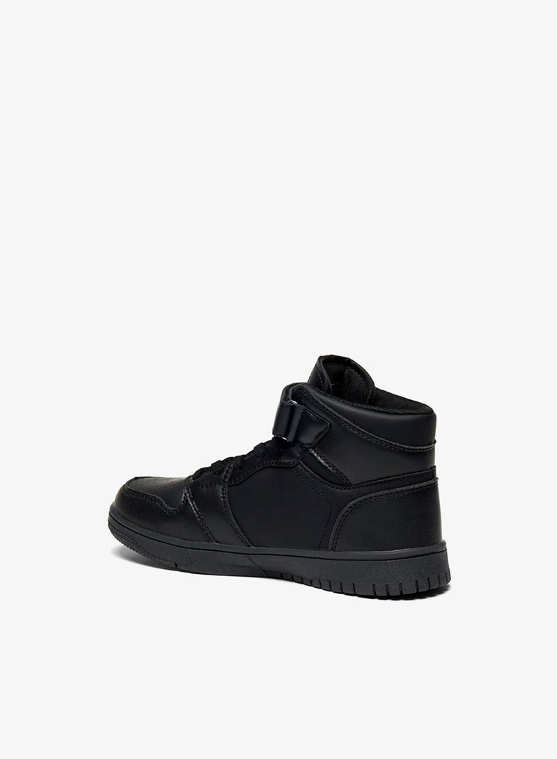 Oaklan by Shoexpress Panelled High-Top Sneakers with Hook and Loop Closure - Image 2