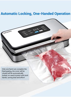 INKBIRD INKBIRD Home Food Vacuum Sealer Machine INK-VS04 with Starter Kit, Dual Motor, Dual Pump, Multiple Functions, Countdown LED, Built-in Cutter and Bag Storage, with Overheat Protection  - Image 2