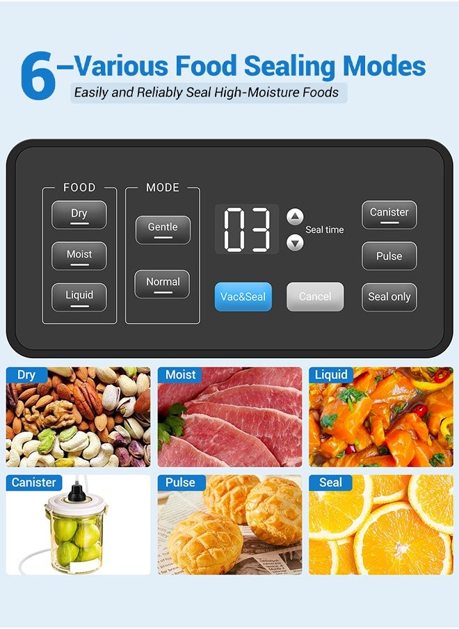 INKBIRD Home Food Vacuum Sealer Machine INK-VS04 with Starter Kit, Dual Motor, Dual Pump, Multiple Functions, Countdown LED, Built-in Cutter and Bag Storage, with Overheat Protection - pzsku/Z74689D369E8EA52D4A6AZ/45/_/1732516359/7866b234-ee11-4137-84e7-cdad45680d27