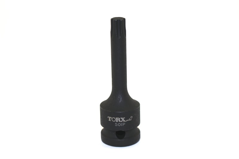 TEMO IP50 3 Inch Long Black Impact Torx Plus 6 Point Socket Bit 1/2 Inch Square Drive Auto Repair Tool - Image 1
