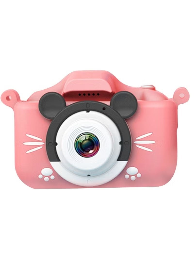 Oteeto OKC01 Kids Digital Camera – 2.0” LCD Screen, 400mAh Battery, Portable Mini Camera for Children (Pink) - Image 1