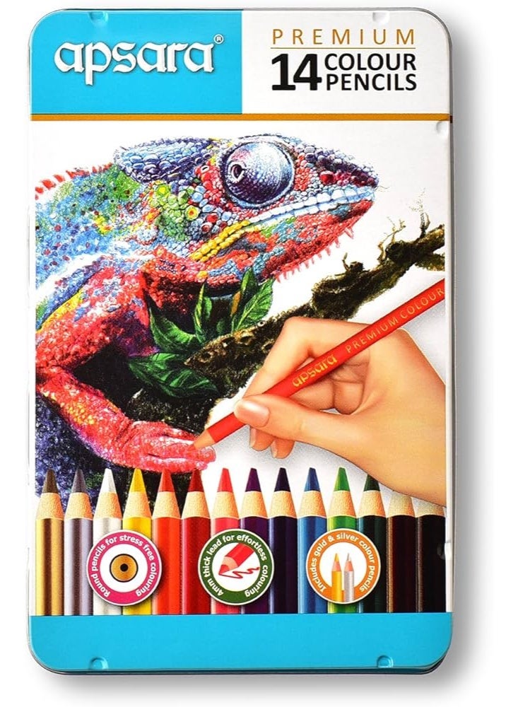 apsara premium 14 color pencils