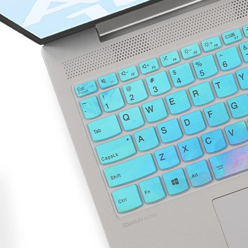 MUBUY-GOL غطاء لوحة المفاتيح لجهاز Lenovo Yoga 7/Yoga 7i 15.6 16، 2025-2022 IdeaPad 5/IdeaPad 3/IdeaPad 5i/IdeaPad 3i/IdeaPad 1 1i 15.6 17.3، Flex 5 15.6، Yoga/IdeaPad Slim 7 15.6، ThinkBook 15/15p G2 G3 G4 - Image 3