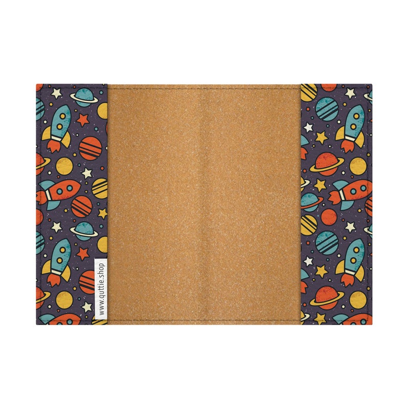 Quttie Passport Cover for Kids, Women and Men, Cute Travel Passport Holder (Dark Space) - Image 4