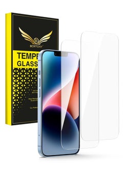Pack of 2 Screen Protector Compatible with 14 Plus/13 Pro Max 6.7" Tempered Glass 9H Hardness [HD Clear] [Anti-Scratch] [Bubble Free] For Apple iPhone 14 Plus/13 Pro Max