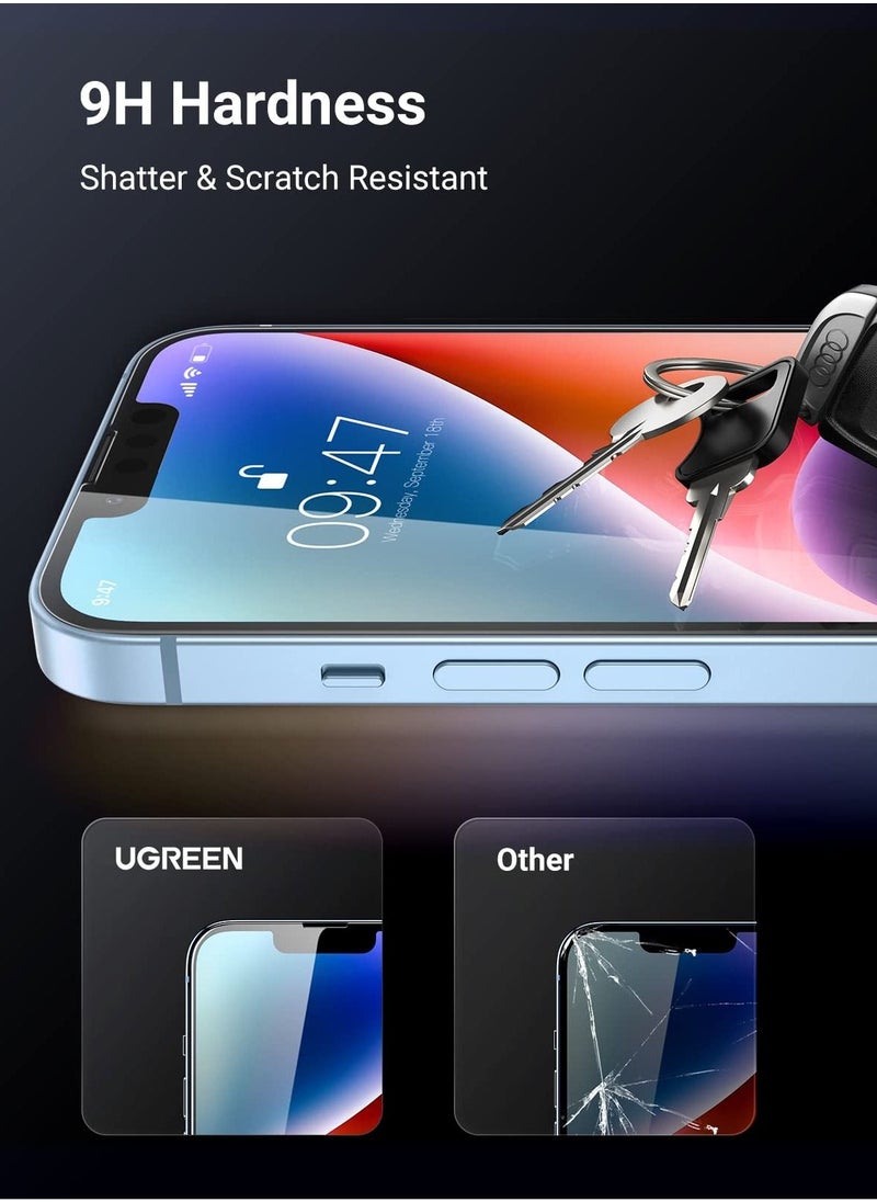 BORTONY - Pack of 2 Screen Protector Compatible with 14 Plus/13 Pro Max 6.7" Tempered Glass 9H Hardness [HD Clear] [Anti-Scratch] [Bubble Free] For Apple iPhone 14 Plus/13 Pro Max - Image 1