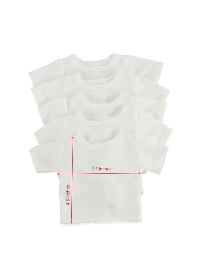 Emily Rose Doll Clothes Clothing 14.5 Inch Doll 5 Piece Value Pack Plain White Tshirts Tees For Craft Girl Kid Party Activity ; Giftboxed! ; Fits Most 14" Hardbodied Dolls  - Image 5