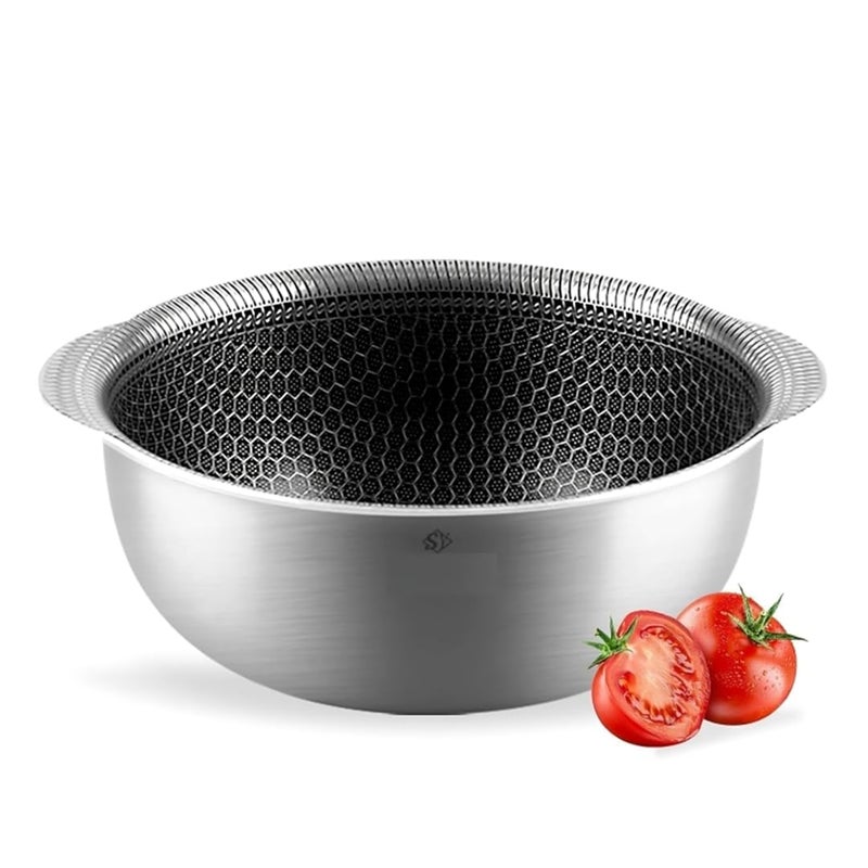 Valajogi Non Stick Stainless Steel Mini Stock Pot Bowl for All Cooking Needs Compatible with Induction and Gas Stove Serving Bowls for Kitchen Cooking Baking Prepping Heavy Duty Easy to Clean - Image 1