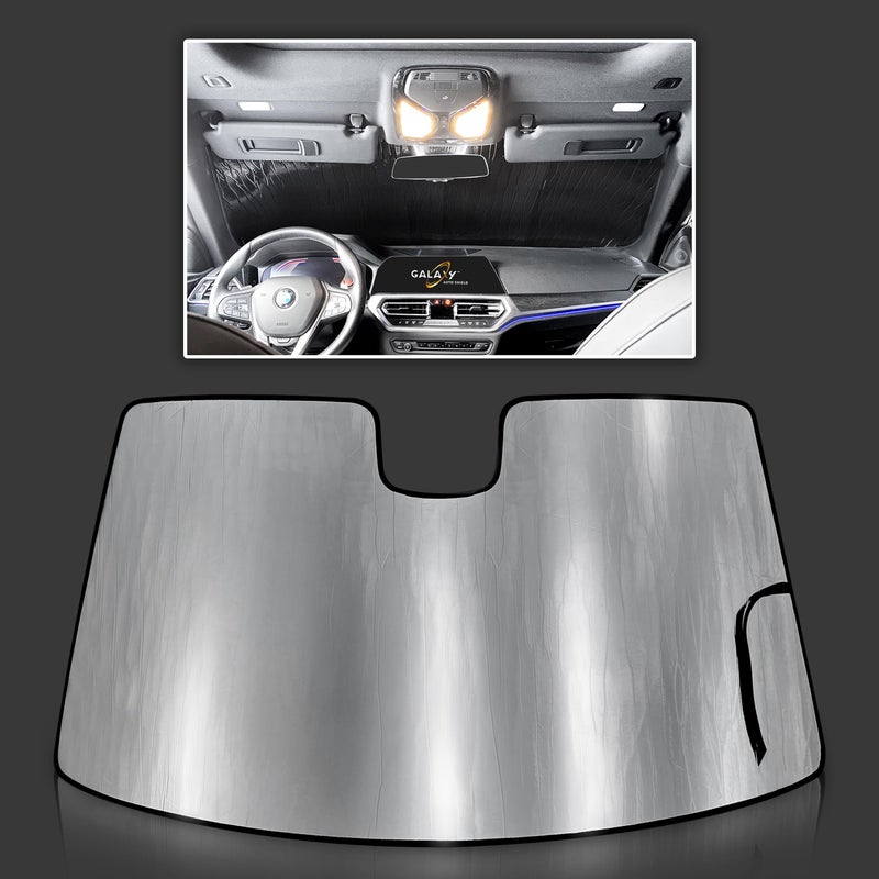 Custom Fit Windshield Sun Shade for 2021 2022 2023 2024 2025 BMW 4 Series 4Series 2DR Coupe Convertible Not for Gran Coupe Insulated Window Sunshade Privacy Blockout UV Reflector Protection