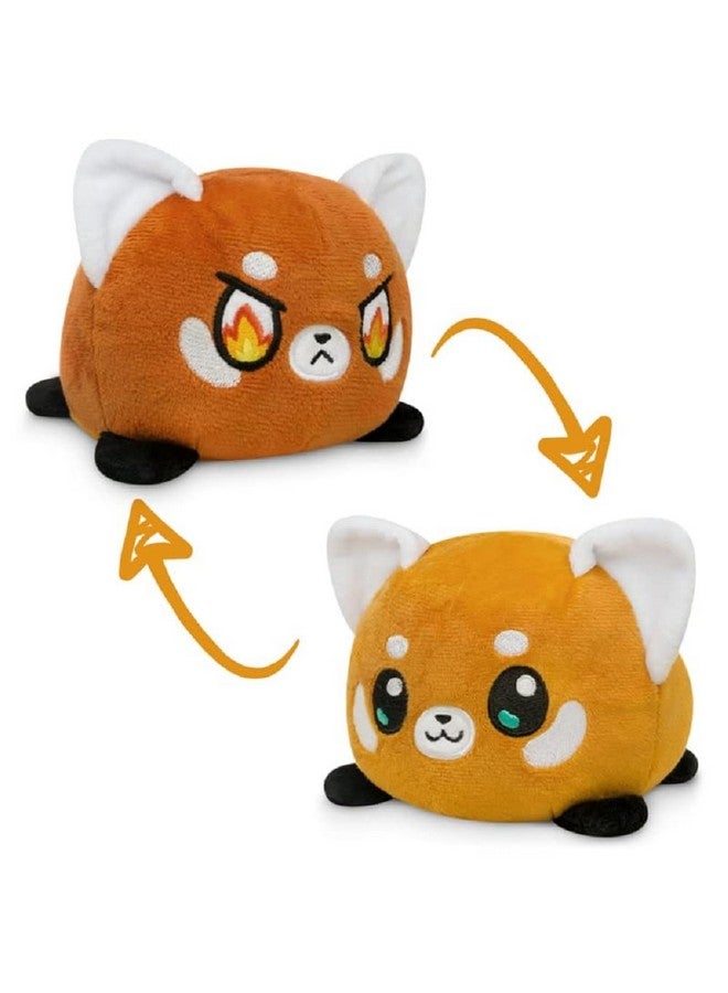 TeeTurtle - The Original Reversible Red Panda Plushie - Orange - Cute Sensory Fidget Stuffed Animals That Show Your Mood 3.5 inch