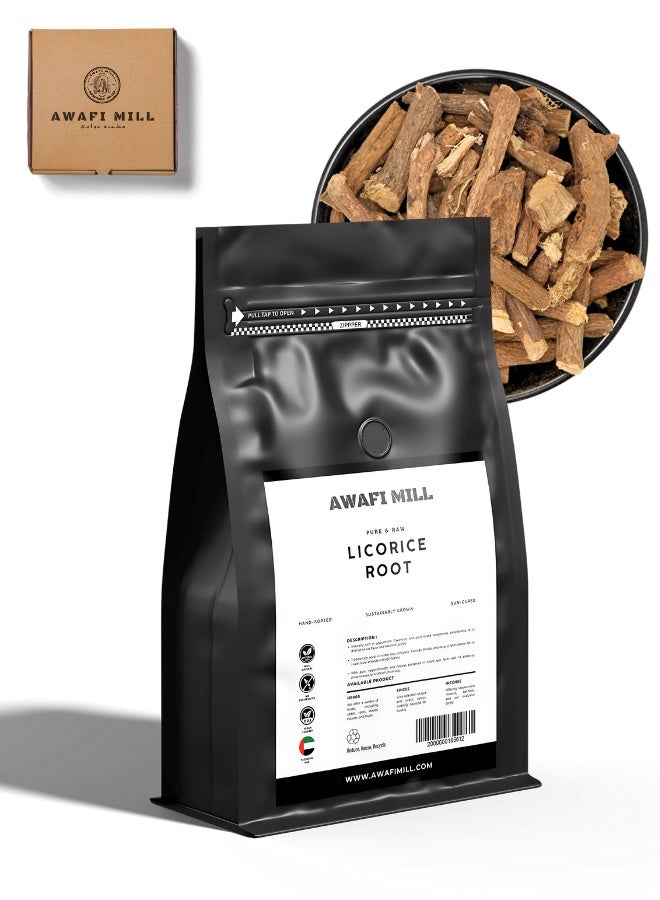 أباميك أعواد مضغ من جذور عرق السوس النقية من أوافي ميل - طبيعية 100% - 500 غرام | 17.6 أونصة - Image 1