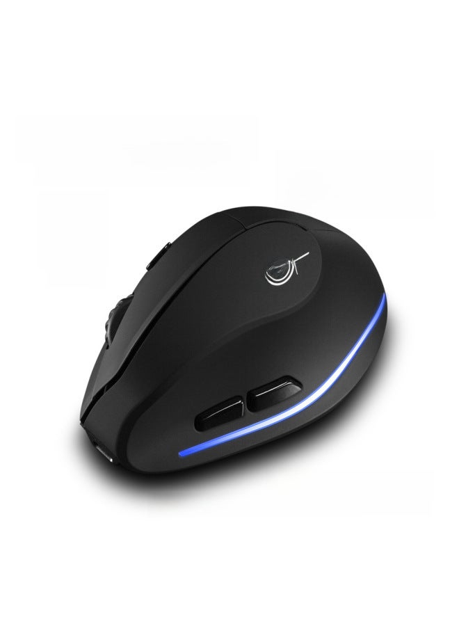 ZELOTES Master Vertical Wireless Charging Mouse 2.4g Vertical 2400dpi Wrist Private Mouse-Color:Black  - Image 5