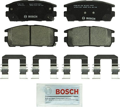 BOSCH مجموعة وسادات الفرامل السيراميكية الهادئة من بوش BC1275 - متوافقة مع بعض سيارات شيفروليه كابتيفا سبورت، إكوينوكس؛ جي إم سي تيرين؛ بونتياك تورنت؛ ساتورن فيو؛ سوزوكي XL-7؛ خلفية - Image 1