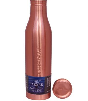 BRIJBAZAAR No Joint and Leak Proof Health Benefits 100% Pure Copper Water Bottle,1000ml,Set of 1 (Pack 1) - Image 3