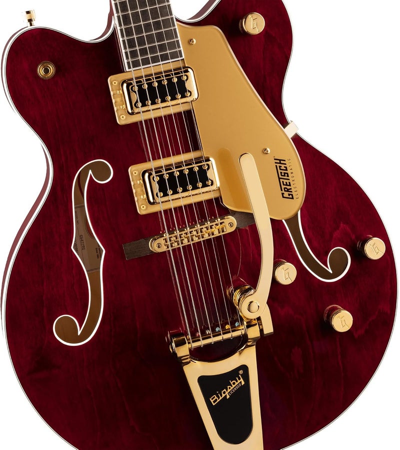 Gretsch G5422TG Electromatic Classic Hollow Body Double-Cut Electric Guitar with Bigsby and Gold Hardware - Walnut Stain - Image 5