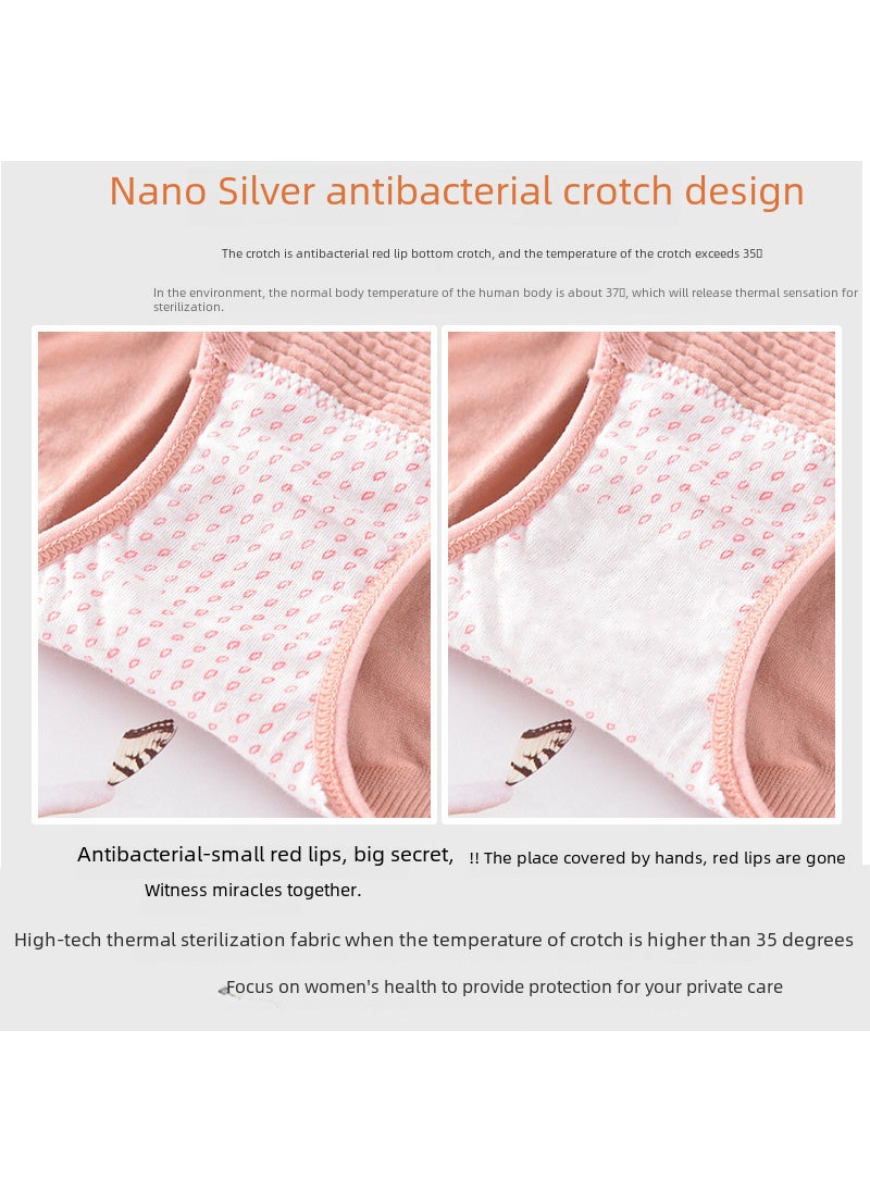 Generic - Japanese Waist Slimming Shapewear Pants Thin Style Body Shaper High-Waisted Tummy Control Womens Underpants Silver Ion Honeycom Gray purple - Image 1