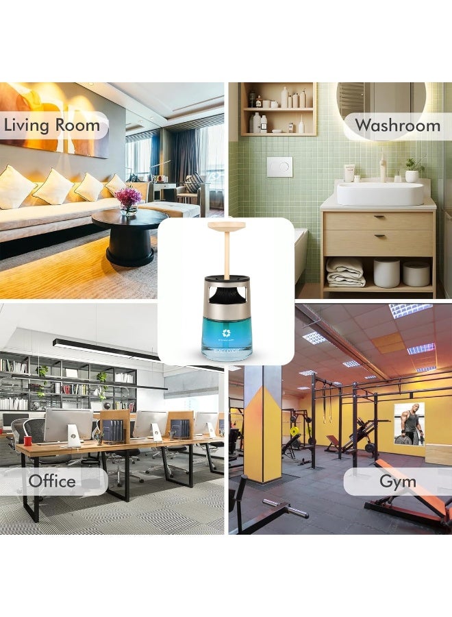 معطر جو للسيارة برائحة بلاك أودور، سعة 60 مل، مع ديكور أرنب فضي جالس | رائحة منعشة تدوم طويلاً | عطر زيوت عطرية للسيارة والمنزل والمكتب. - Image 5