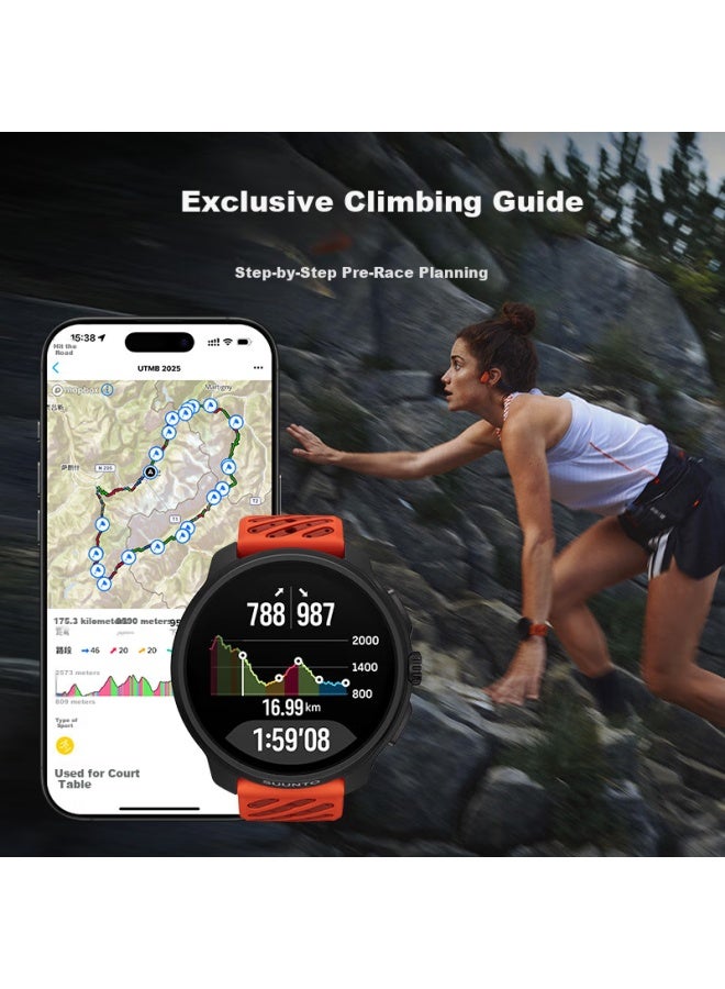 Suunto Race 2 Outdoor Training Flagship Watch Trail Hiking Navigation Sports Smarch Titanium Alloy Charcoal Brown - Image 3