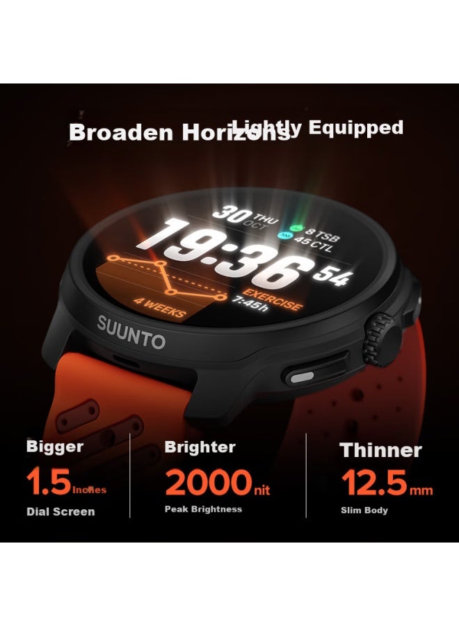 Suunto Race 2 Outdoor Training Flagship Watch Trail Hiking Navigation Sports Smarch Titanium Alloy Charcoal Brown - Image 1