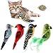 Dorakitten Cat Catnip Toys Interactive Cats 4pcs Kitten Plush Nip Chew Bird Toy with Crinkle Paper Pet Best Treats Stuffed Pillow Cute Teething Play Gifts Soft Kick Sound Supplies for Indoor Kitty - Image 3