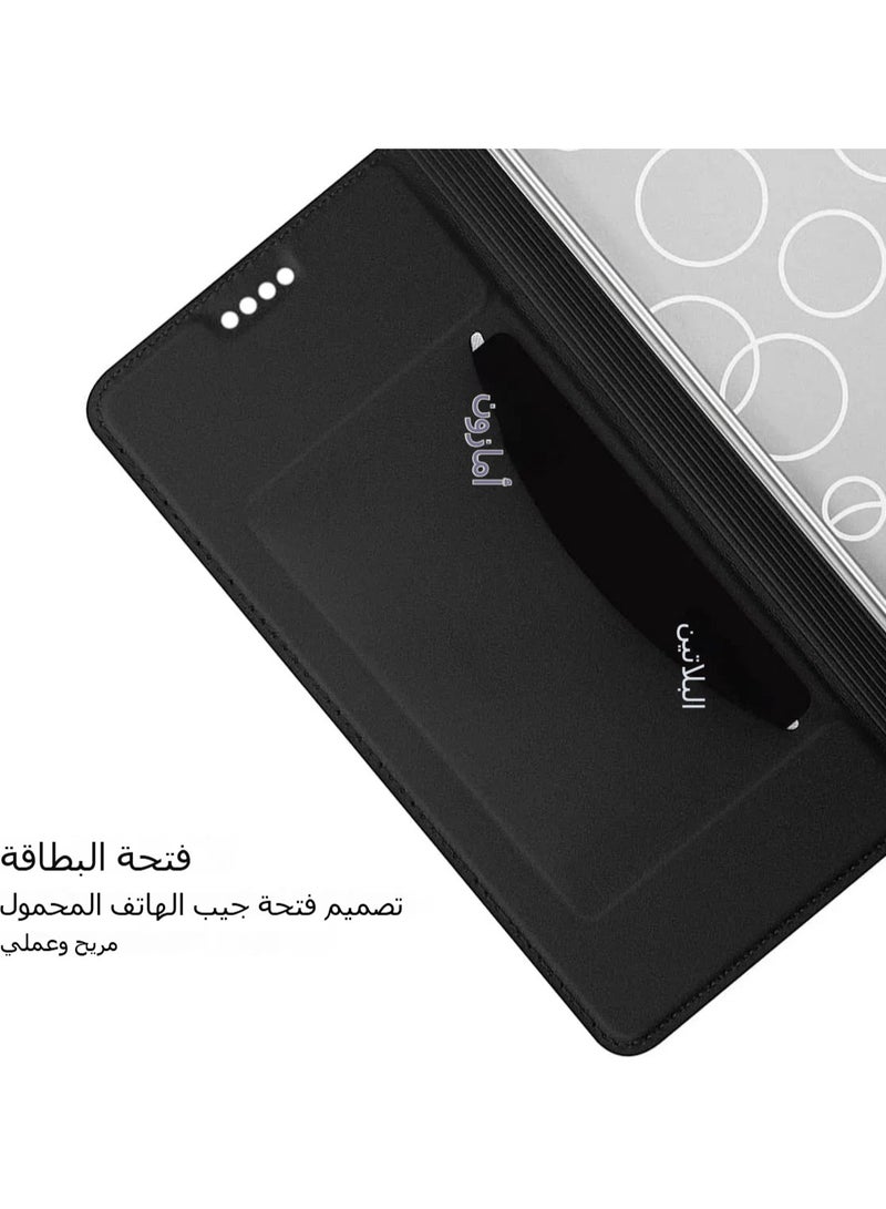 Leather Case for Samsung Galaxy S25  S25 Plus S25 Ultra (2024),Magnetic Anti-fall Phone Case with Card Slot & Stand Function,Ultra-Thin Shockproof Protective Cover - Image 3