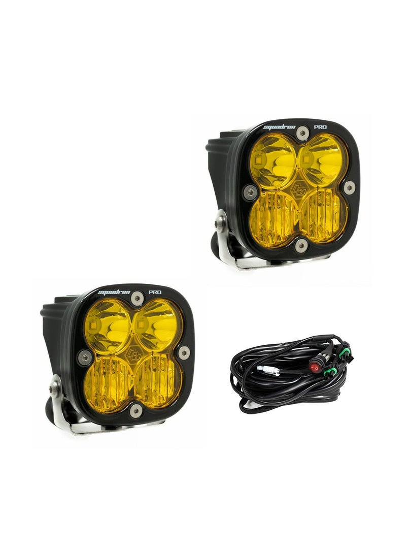 Baja Designs Squadron Pro Amber Lights Pair Driving/Combo