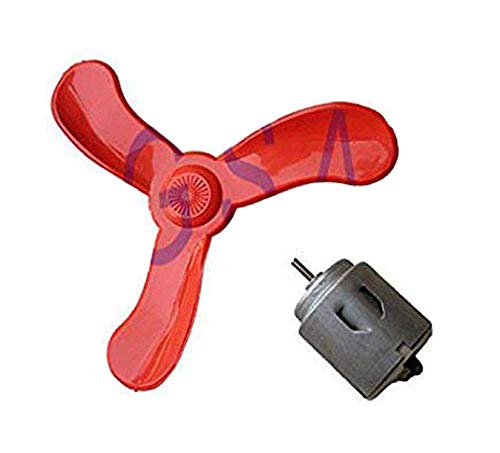 PGSA2Z 6-9 Volts Motor with 3 Blade Fan for DIY Fan Toy (70MM x 25MM) - Image 5